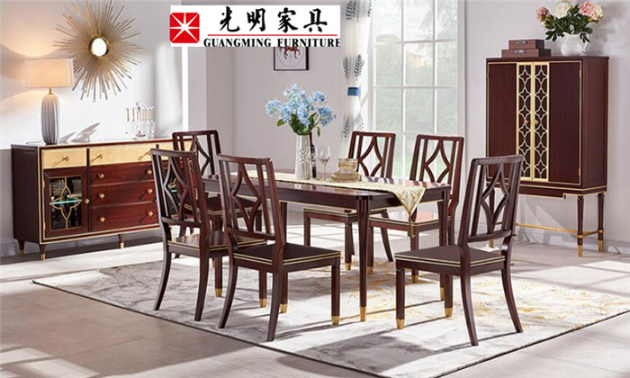 美式風格餐廳離不開一套優質的美式餐廳實木家具